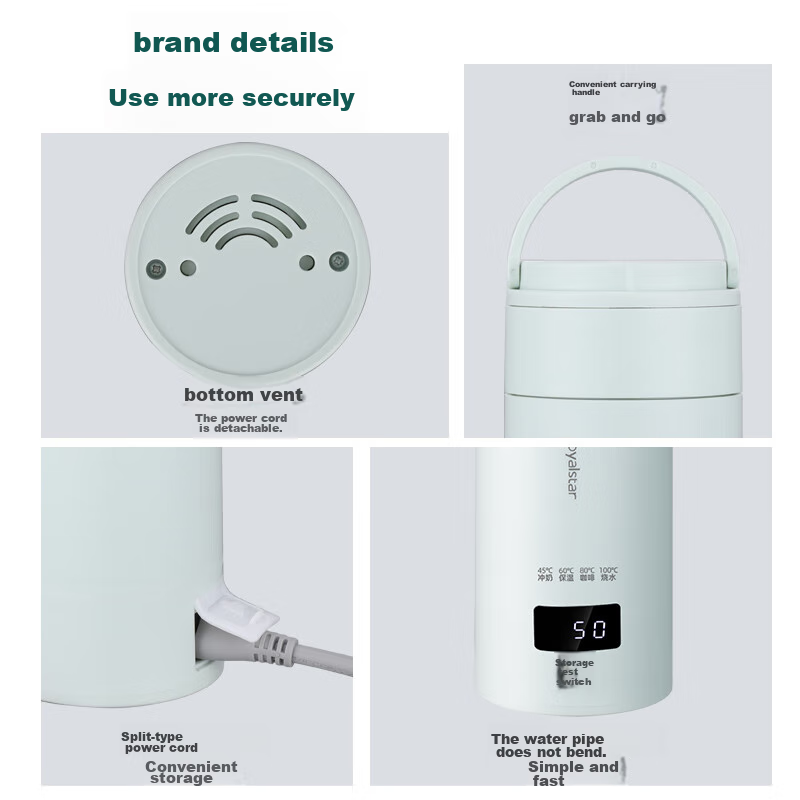 Royalstar Electric Hot Water Cup, Portable Travel Kettle, Business Trip Heating...