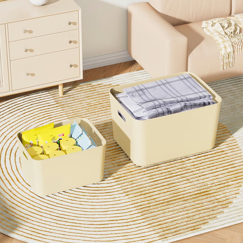 Seiwa no Ki Desktop Storage Box Organizer Basket Underwear Sorting Box Milk Tea...
