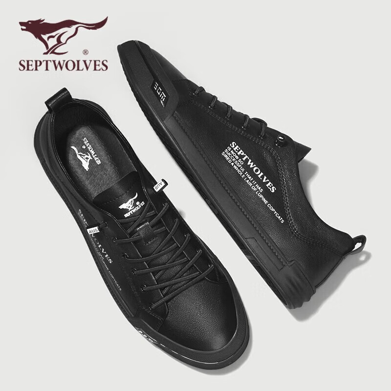 SEPTWOLVES Men's Casual Shoes Men's Casual Shoes Men's White Shoes 8313430848 Bl...