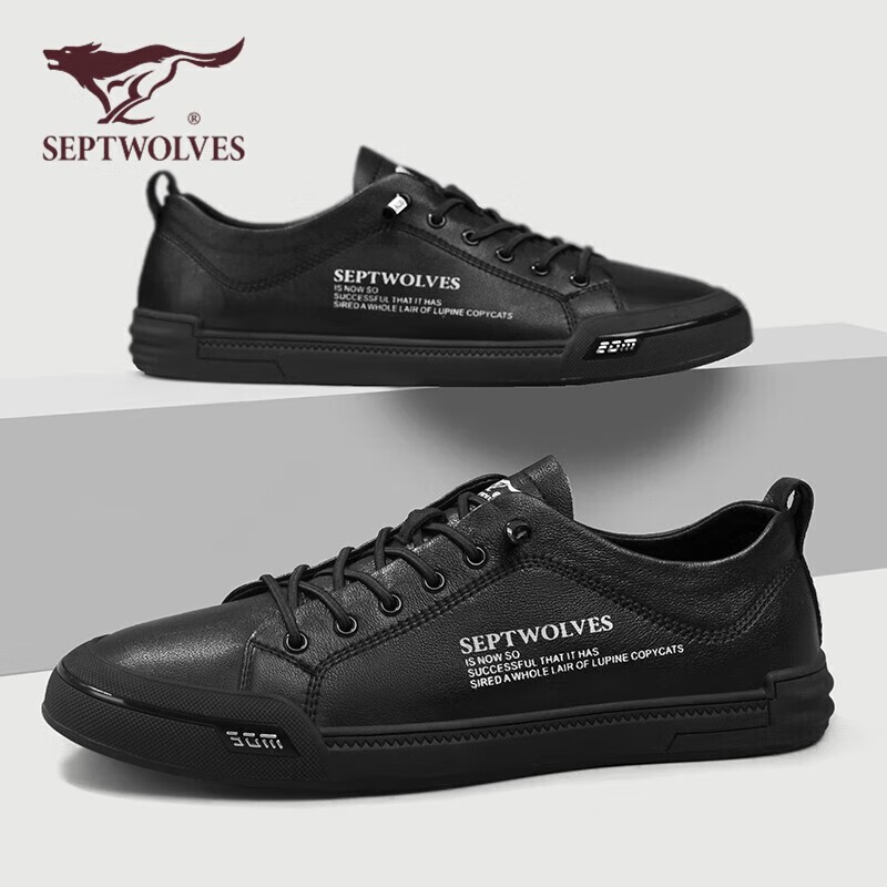 SEPTWOLVES Men's Casual Shoes Men's Casual Shoes Men's White Shoes 8313430848 Bl...