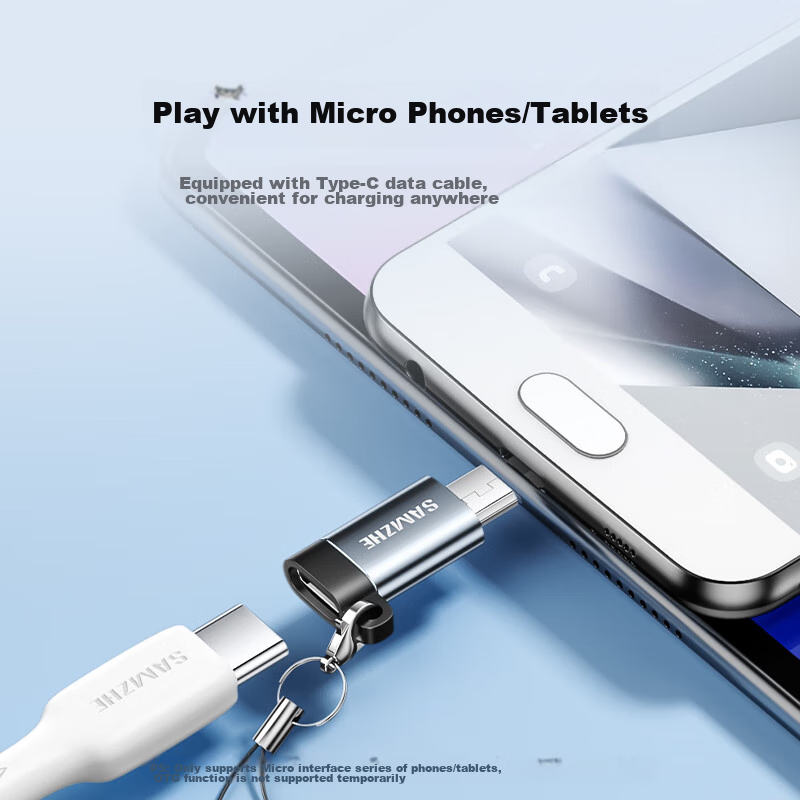 Shanze Micro USB to Type-C Adapter, USB-C Data Charging Cable, Android Converter...