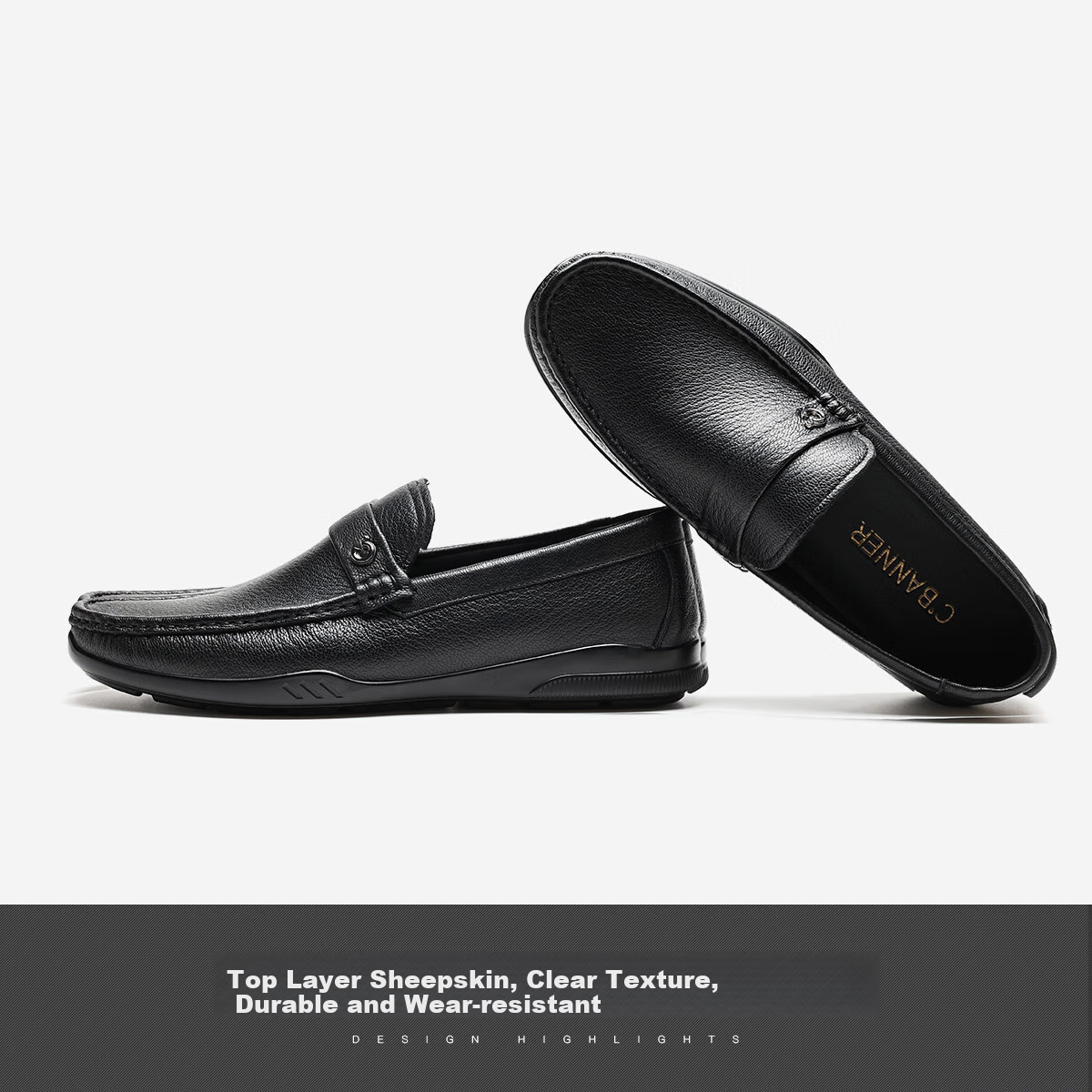 C.BANNER Men's Soft Suede Penny Loafers Lightweight Comfortable Casual Leather S...