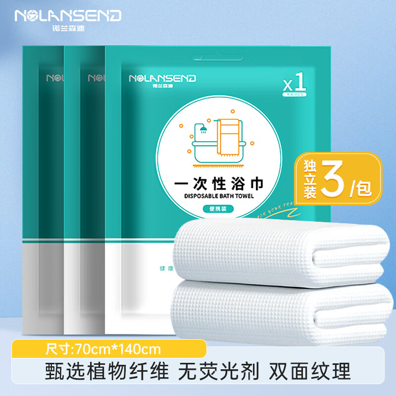 Nolan Send Disposable Bath Towel, Thick Large Pearl Pattern, for Business Trips,...