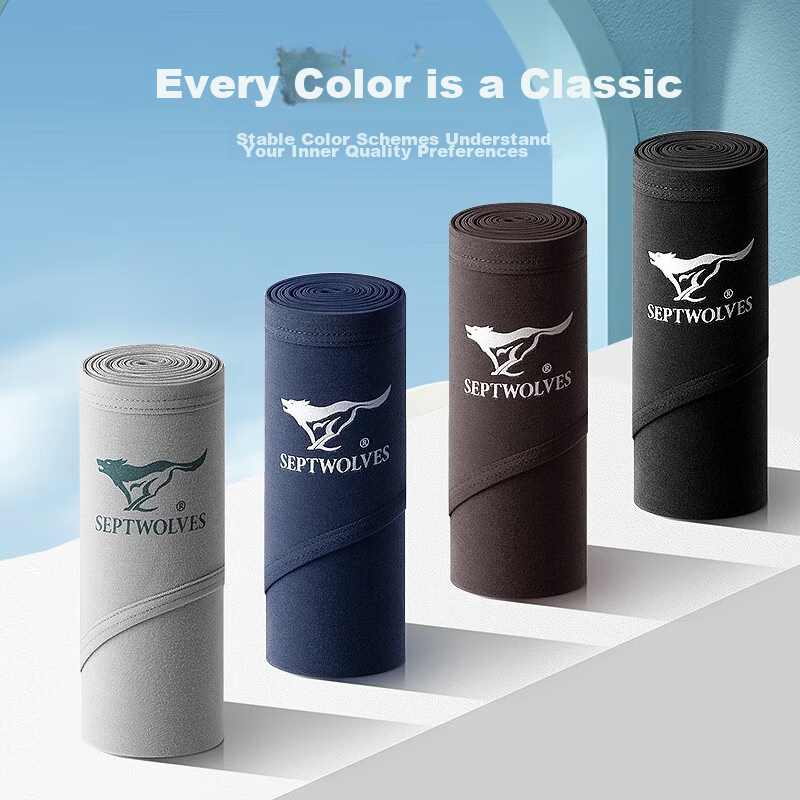 SEPTWOLVES Men's Underwear, Cotton Triangle Briefs, High Elasticity, Breathable...