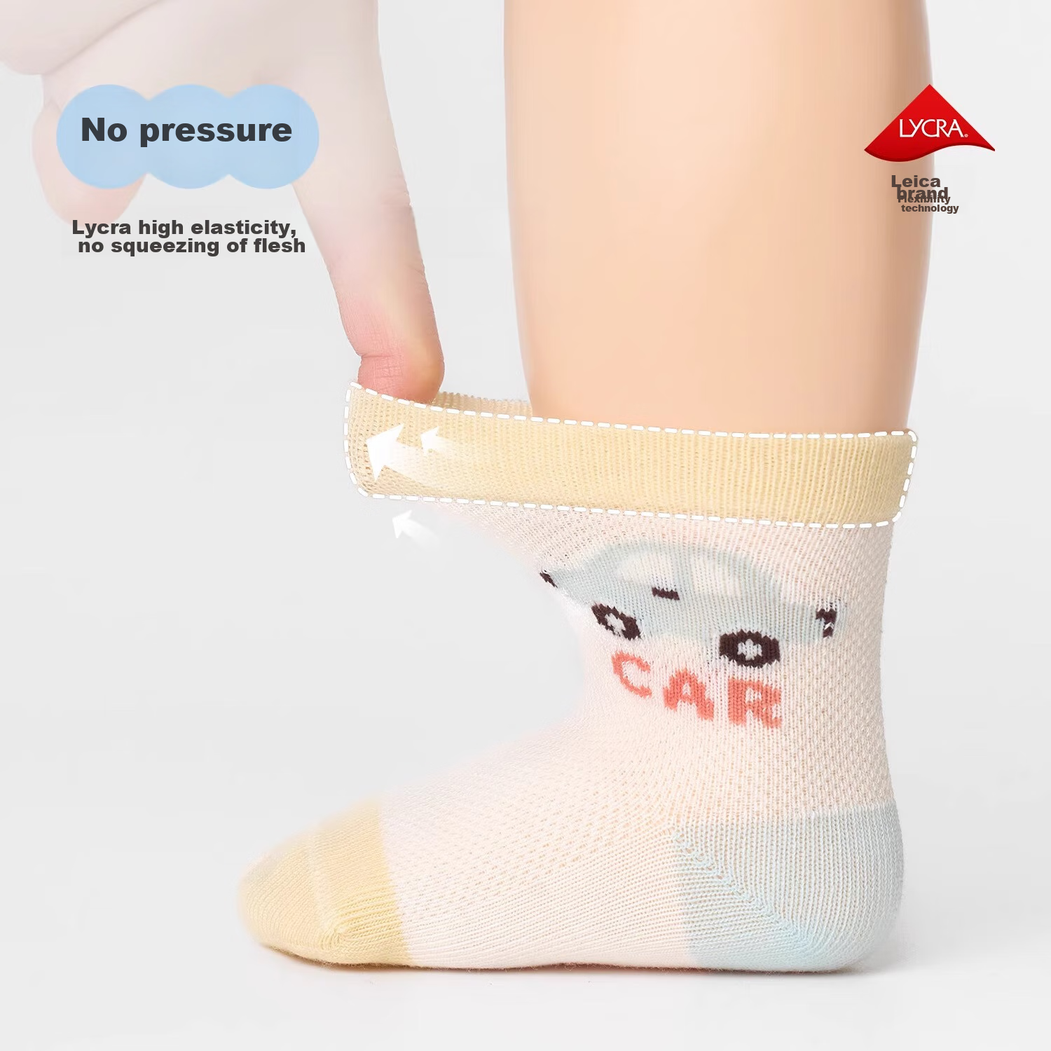 Niduoxiong Baby Socks, Summer Cotton Socks, Infant Breathable Mesh Socks, Childr...