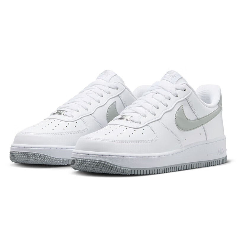 NIKE Air Force 1 Men's Sneakers with Cushioning Board FJ4146-100 White Grey 44.5