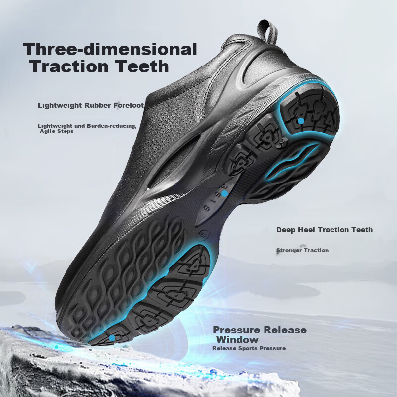 Qiangren Outdoor Sports Leisure Leather Shoes 3515 Top Layer Cowhide Fire Duty M...