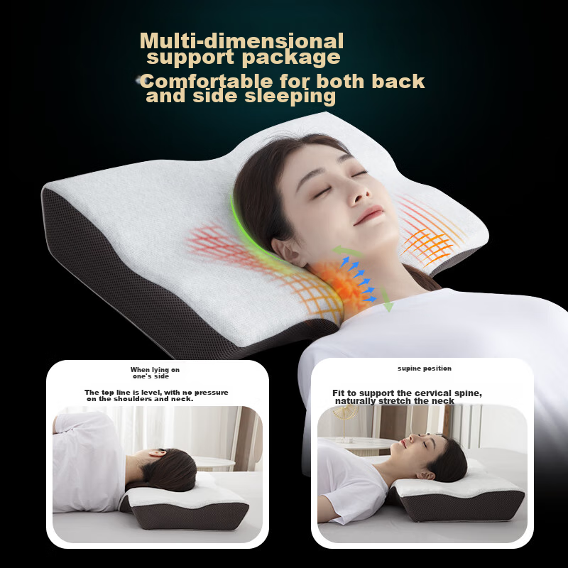 Noyoke Memory Foam Pillow, Slow Rebound, Deep Sleep-Specific Function, Dual-Use,...