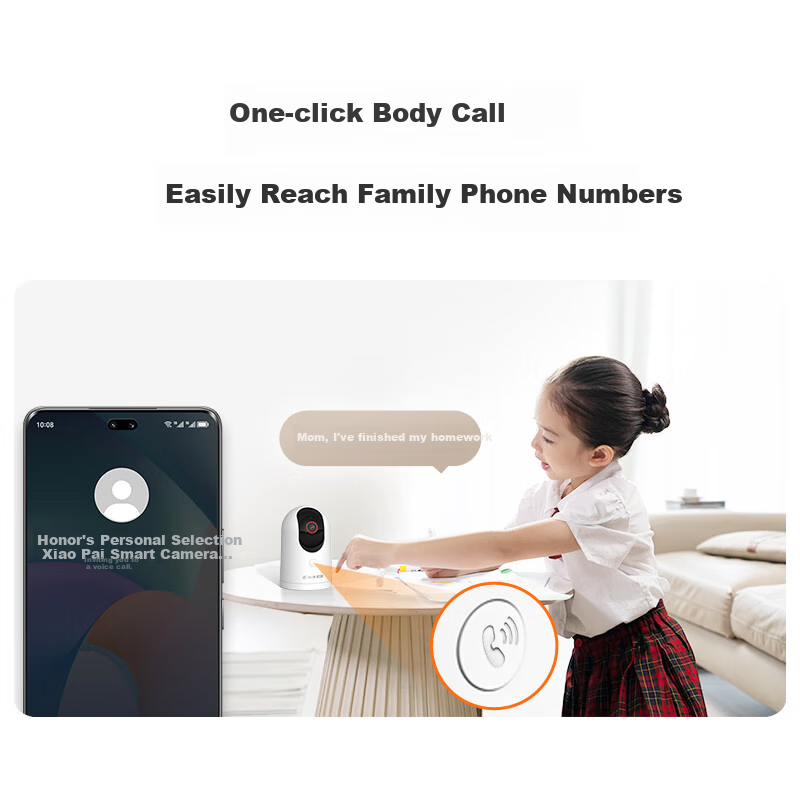 Honor Selected Xiaopai Smart Camera 2, 8MP 4K Ultra-Clear Indoor Home Camera, Re...