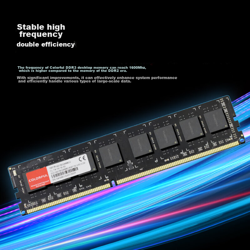 Colorful 4GB DDR3 1600 Desktop Memory, Puli Series, 1.35V Low Voltage