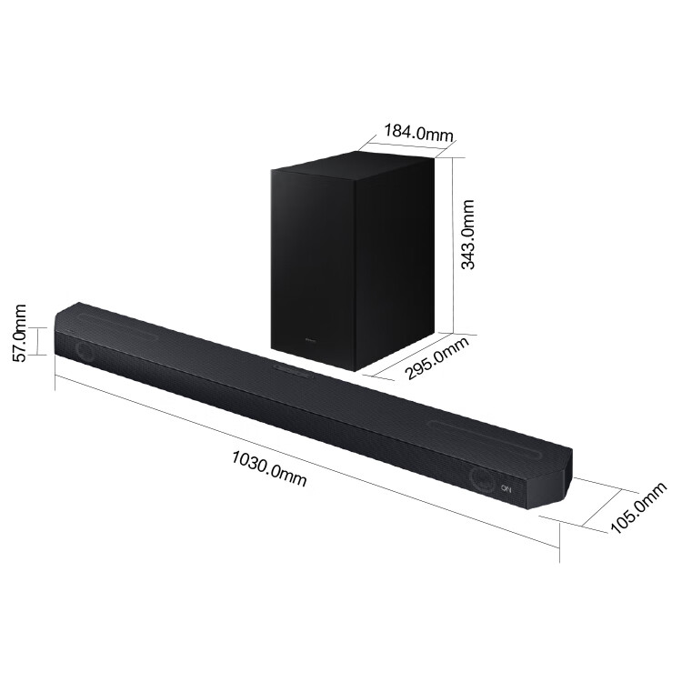 SAMSUNG HW-Q600C/XZ Dolby Atmos Wireless Bluetooth Soundbar Subwoofer Home Theat...