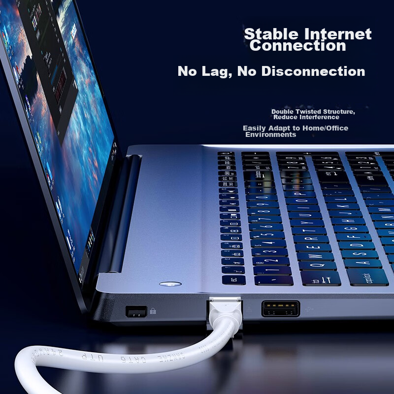 SAMZHE CAT6 Gigabit Ethernet Cable, 8-Core Twisted Pair, for Engineering, Home,...