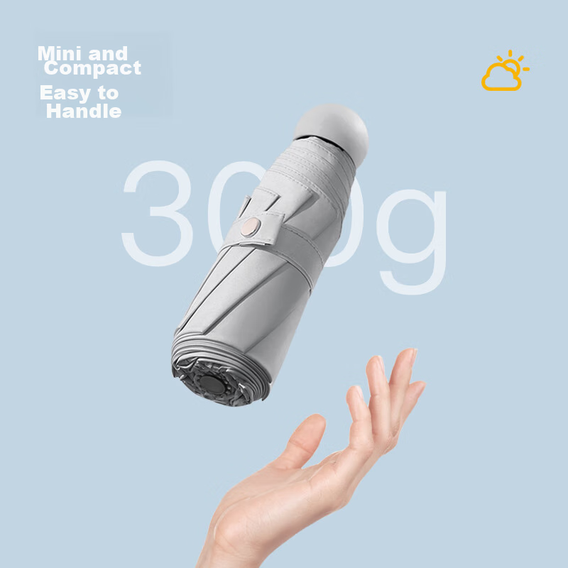 Qimaimai Windproof UV Protection Mini Capsule Umbrella