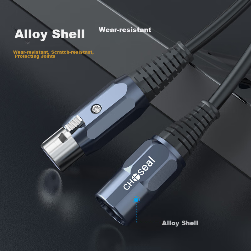 Akihabara (CHOSEAL) XLR Male to Female Audio Cable, Karaoke Live Streaming Micro...