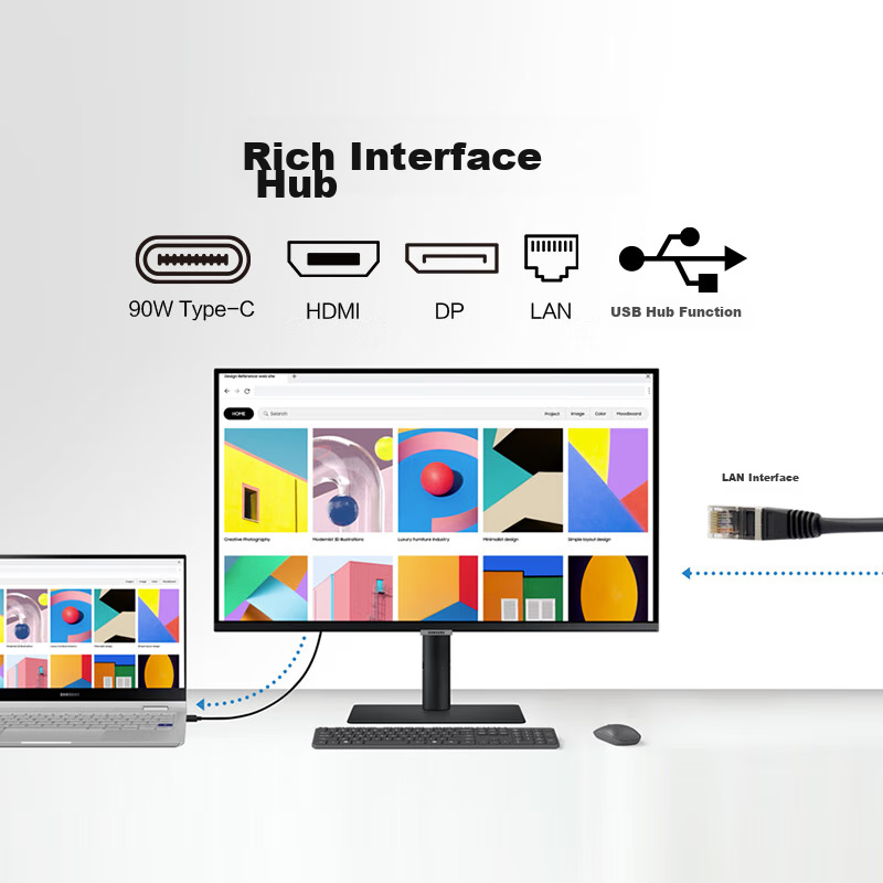 Samsung 27-Inch S80PB, 4K IPS, Color Accuracy Certified, Professional Design Mon...