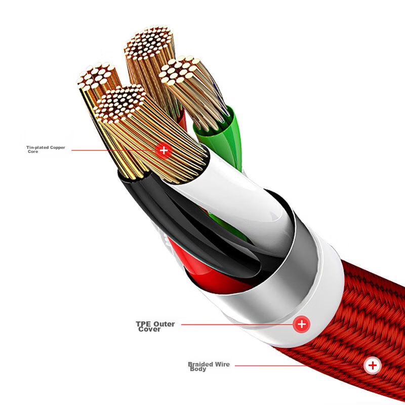 Newmine Type-C Data Cable, Android Phone Charger Cable, Braided Fast Charging Ca...
