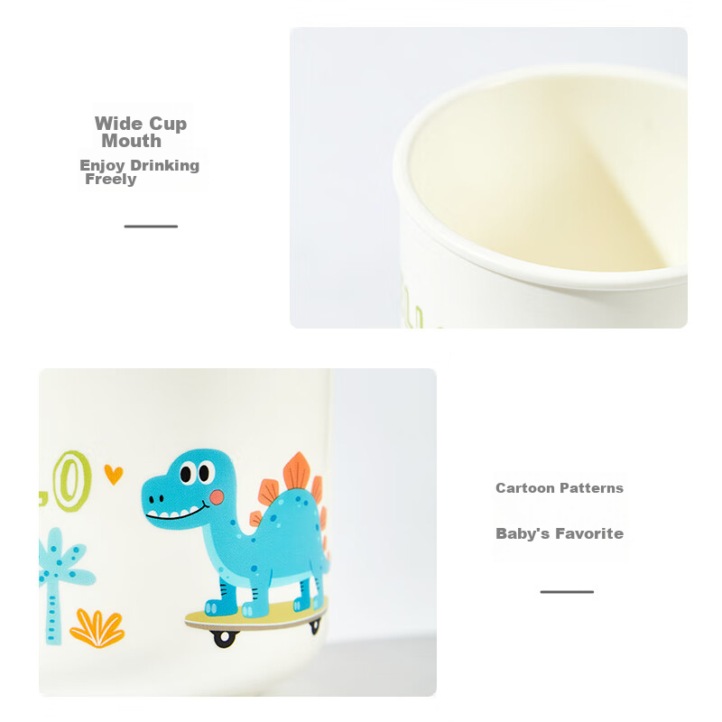 Rikang Children's Water Cup, Baby Microwave-Safe Milk Cup, Infant Juice Cup, Too...