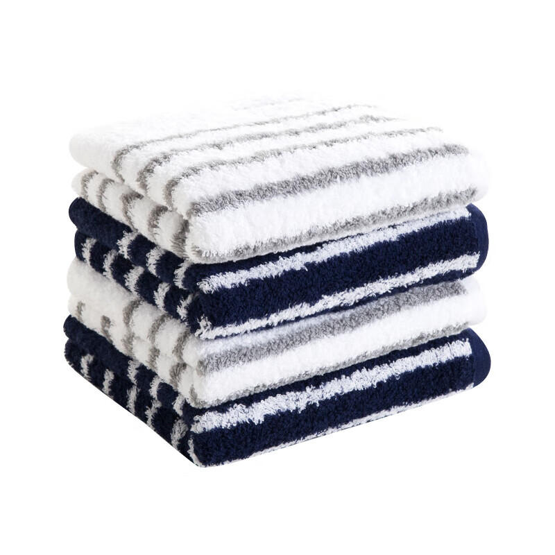 UCHINO Classic Horizontal Striped Face Towel for Men, Soft And Fluffy, Absorbent...