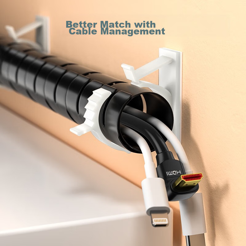 SAMZHE Cable Organizer, Wire Fixing Clip, 22-25mm, Power Cord Clamp, Wire Wrap H...