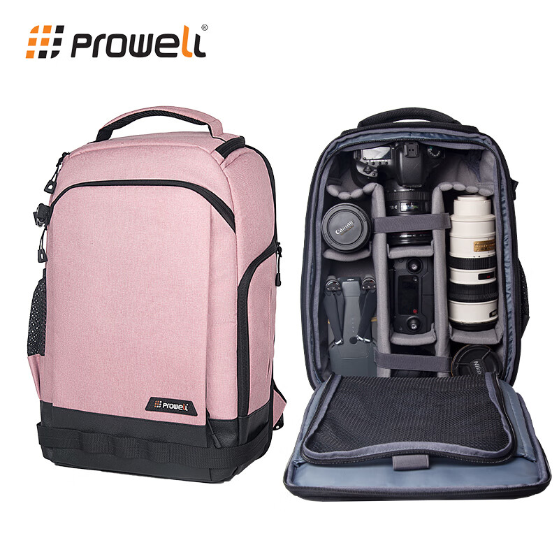 PULUWEI Camera Backpack Dual Shoulder Bag for Photography Mirrorless Camera Cano...