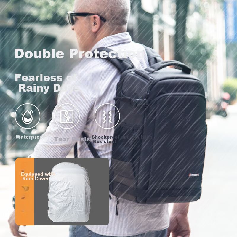 PULUWEI Camera Backpack Dual Shoulder Bag for Photography Mirrorless Camera Cano...