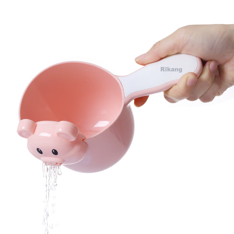 Rikang Baby Bath Basin Water Scoop, Infant Water Ladle, RK-8011 Pink