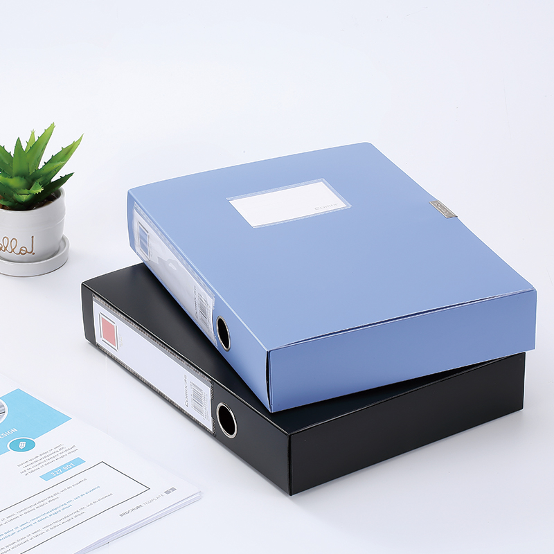 Comix 10-Pack 55mm Thick File Box/A4 Document Box/Durable Adhesive Storage Box,...