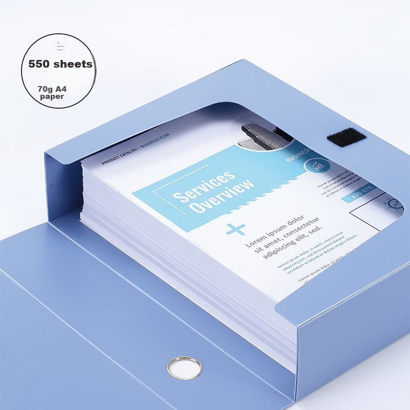 Comix 10-Pack 55mm Thick File Box/A4 Document Box/Durable Adhesive Storage Box,...