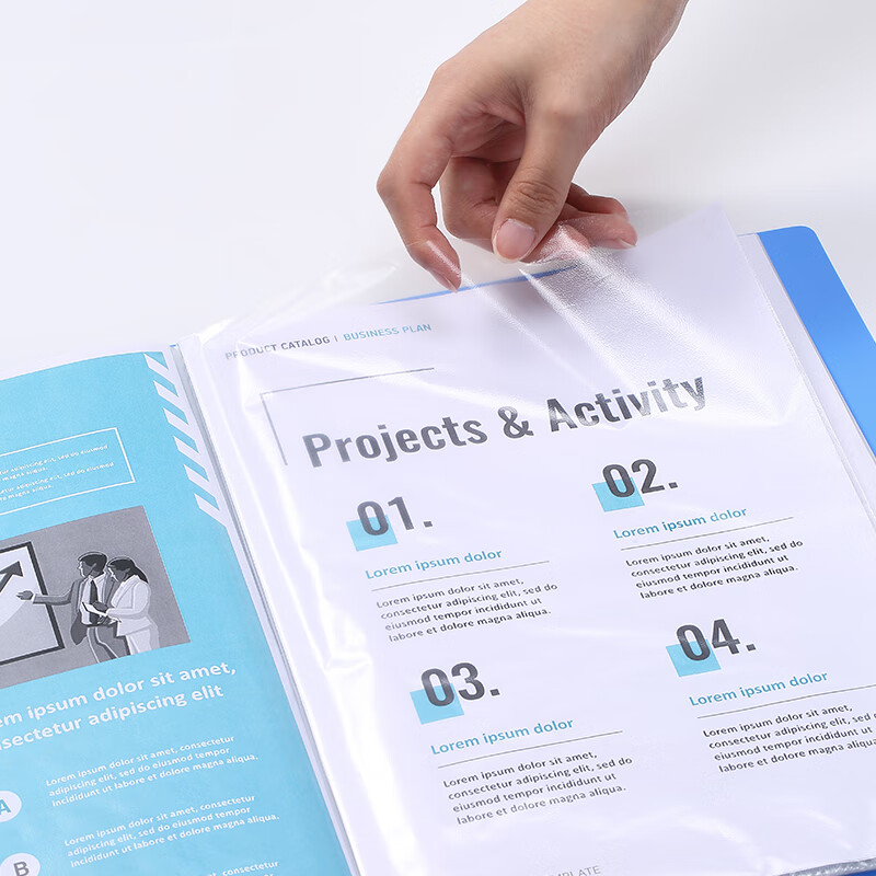 Comix A4/30-Page Document Folder/pocket File Folder/Loose-Leaf File Folder/docum...