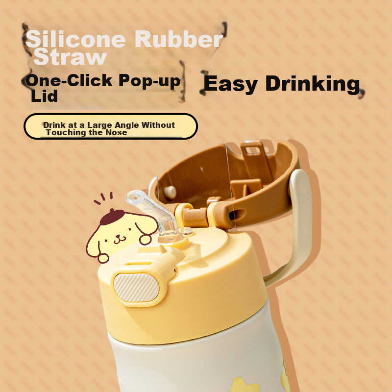 Thermos Children's Insulated Cup, Elementary School Student Straw Water Bottle,...