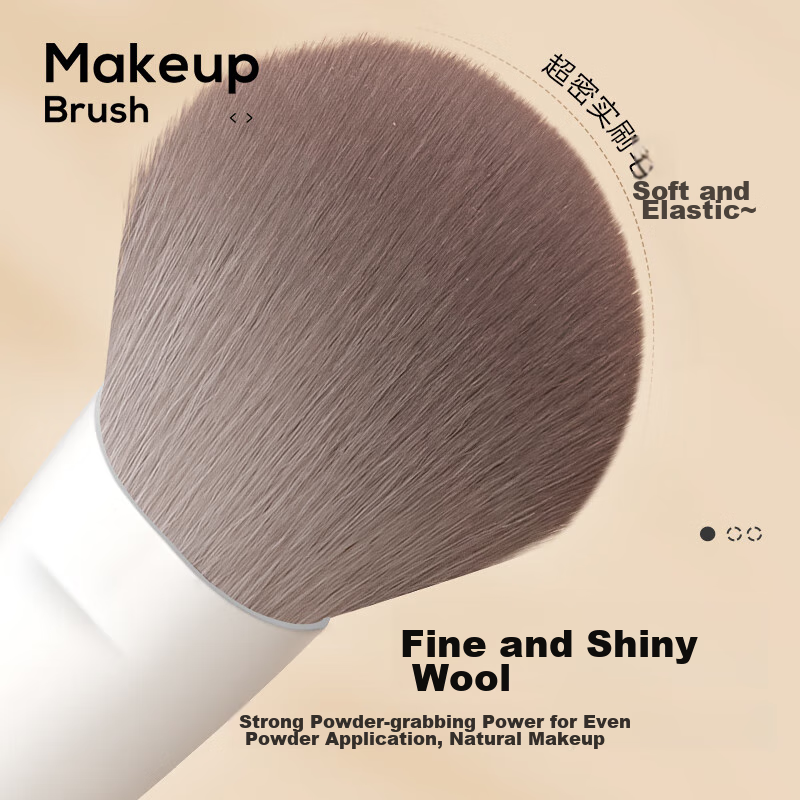 Oeiez Makeup Brush Set, Animal Hair, for Face And Eye Makeup, Blending, Under-Ey...