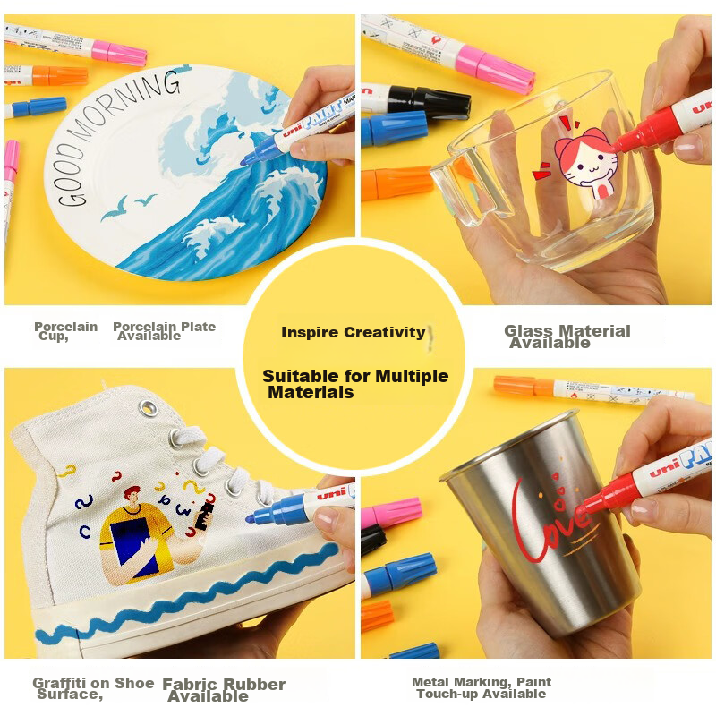 Mitsubishi (Uni) PX-21 Small Letter Paint Pen, 0.8-1.2mm Industrial Marker Pen,...