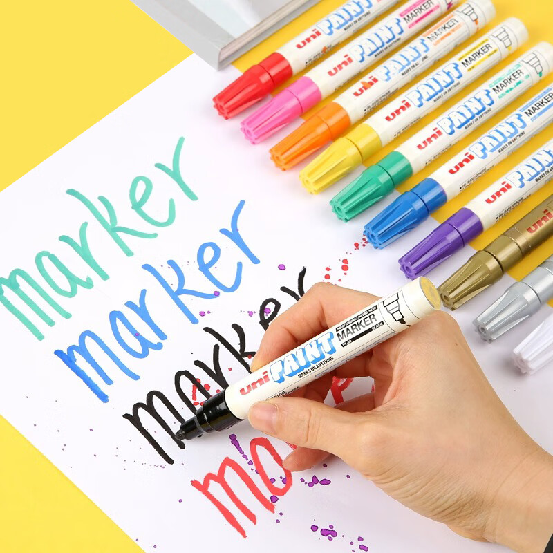 Mitsubishi (Uni) PX-21 Small Letter Paint Pen, 0.8-1.2mm Industrial Marker Pen,...