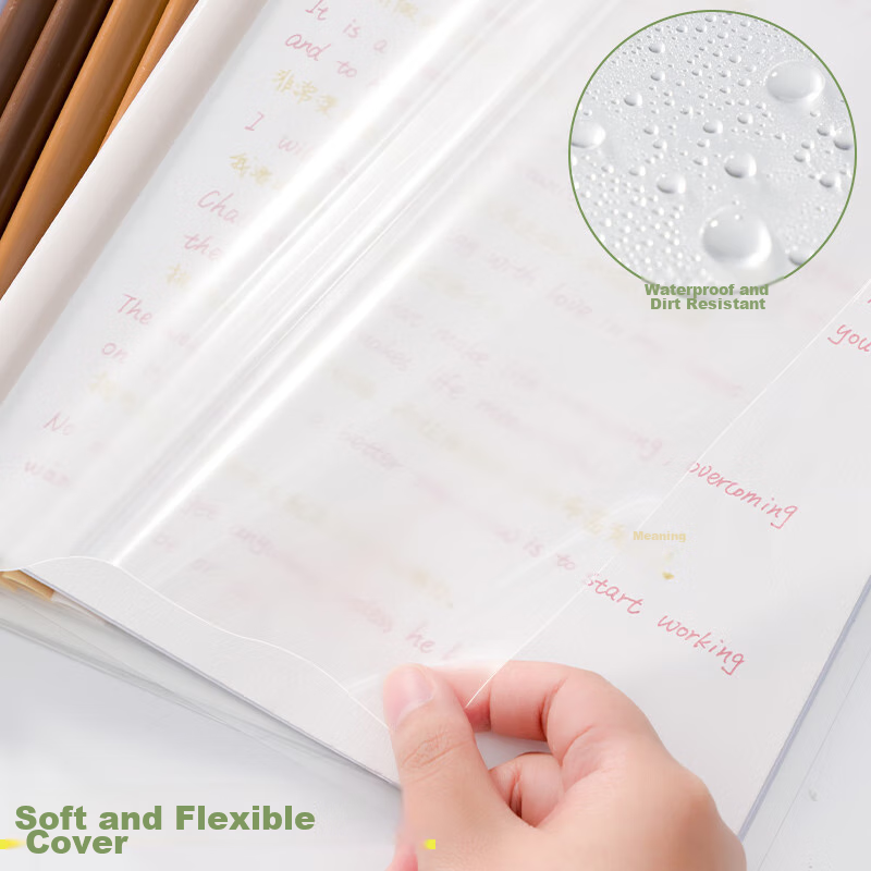 Class 3-2 Transparent Water Drop Telescopic Rod Clip A4 File Folder for Primary...