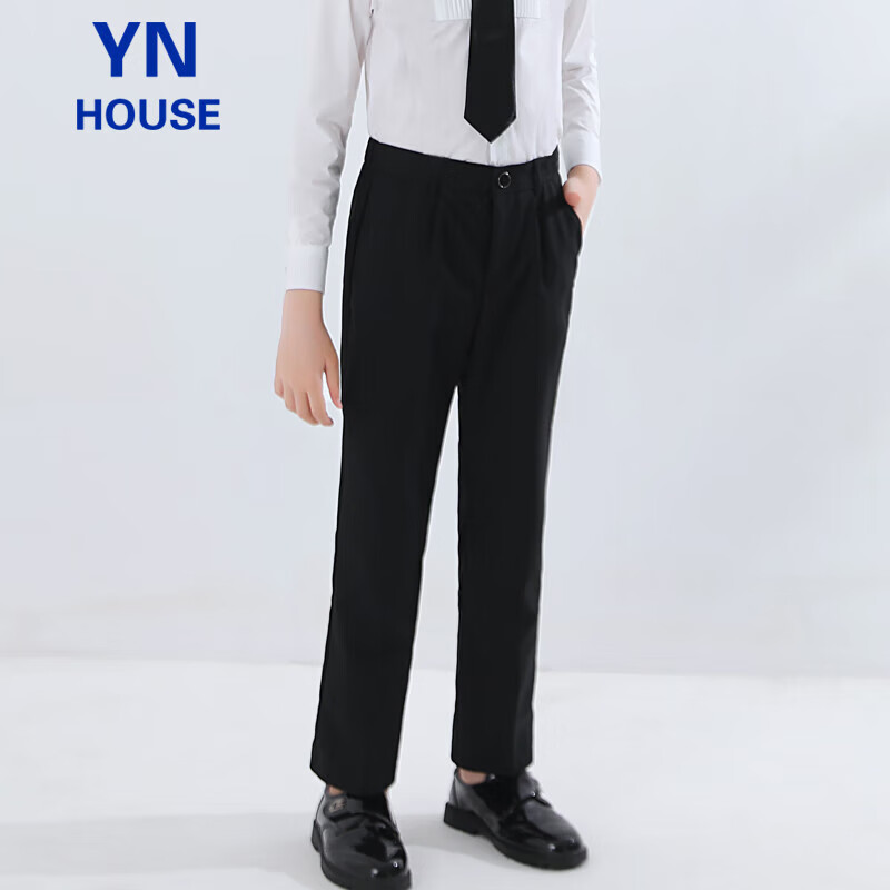 Yinuofang Children's Dress Pants Black Formal Trousers Suit Pants： Classic Blac...