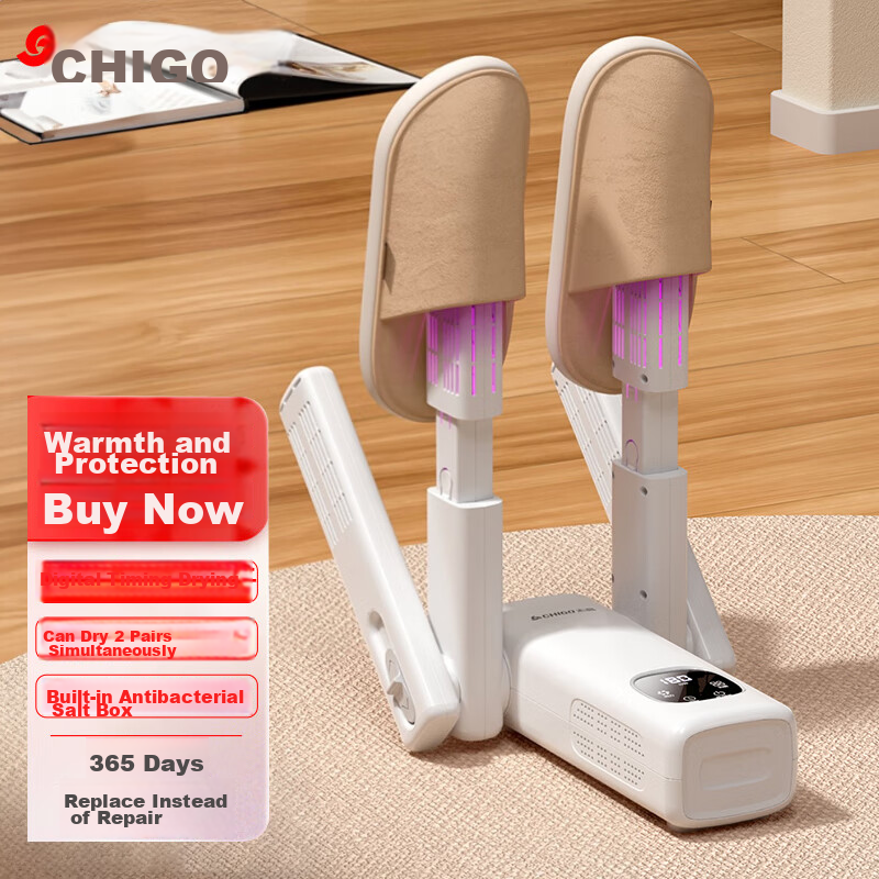 CHIGO Shoe Dryer, Deodorizer, Sterilizer, Multi-Functional Home Shoe Heater, UV...