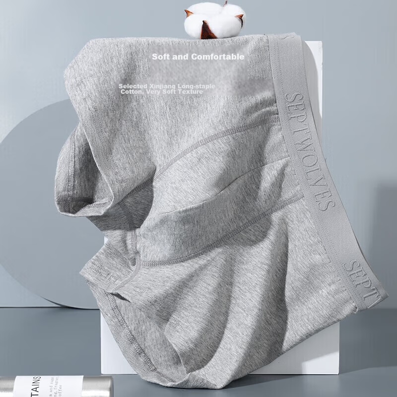 SEPTWOLVES Men's Cotton-Modal Blend Underwear, Breathable Antibacterial Boxer Br...