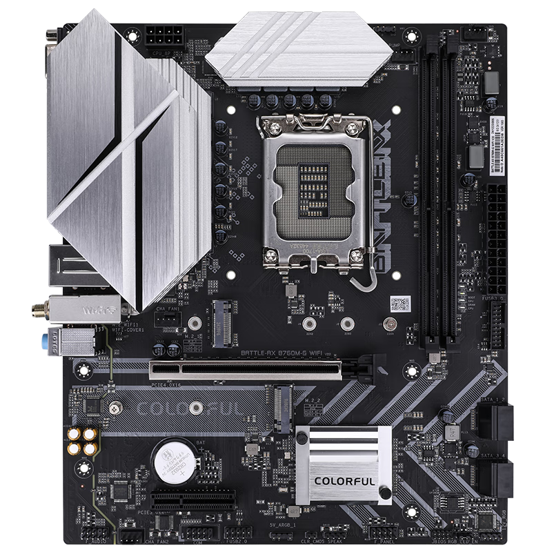 Colorful BATTLE-AX B760M-G WIFI V20A Mini Black Blade DDR4 Motherboard, Supports...