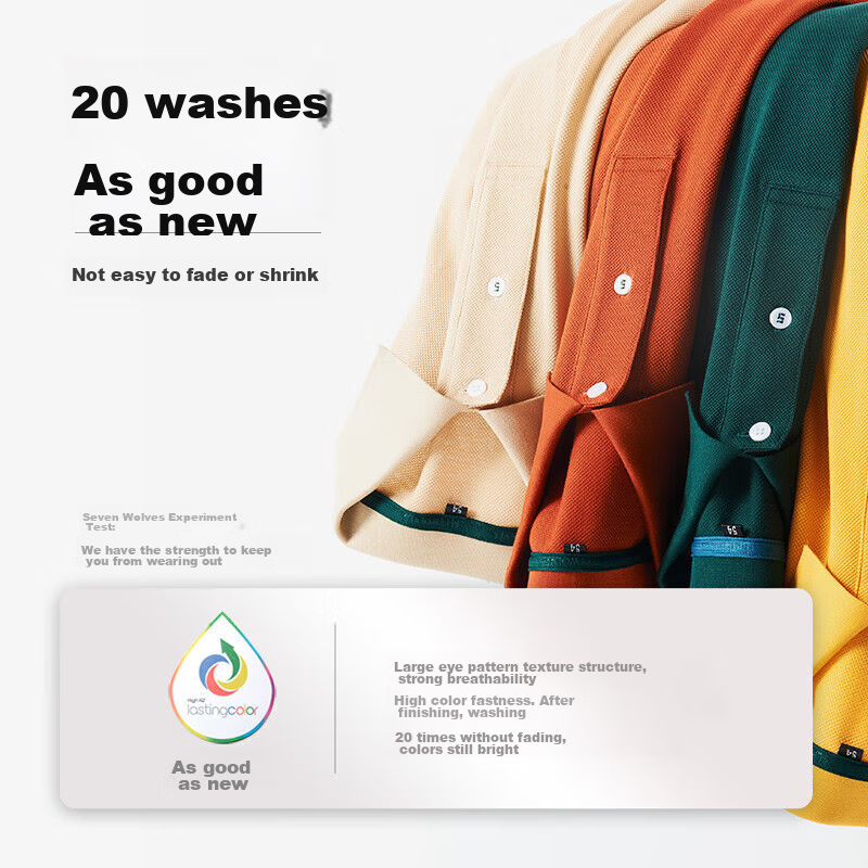 SEPTWOLVES Men's Long Sleeve T-Shirt, Antibacterial, Temperature-Resistant, Easy...