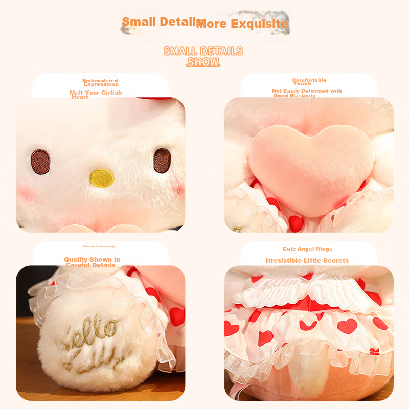 Yimeiwa Doll, Official HelloKitty Plush Toy, Kt Cat Stuffed Animal, Gift for Gir...