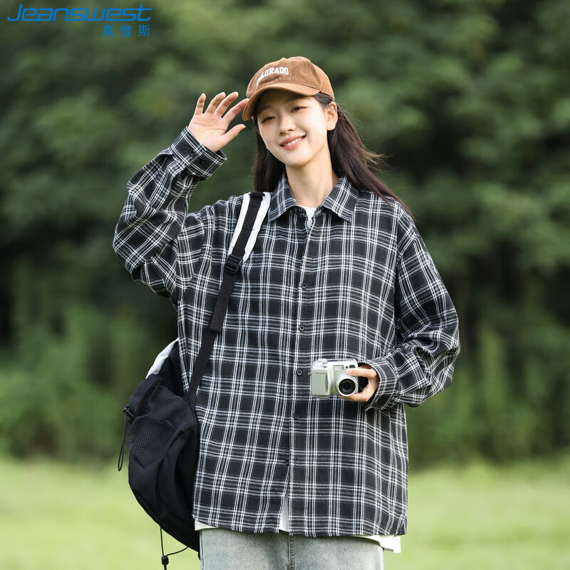 JEANSWEST Women's Vintage Hong Kong Style Sun Protection Street Fashion Shirt Au...