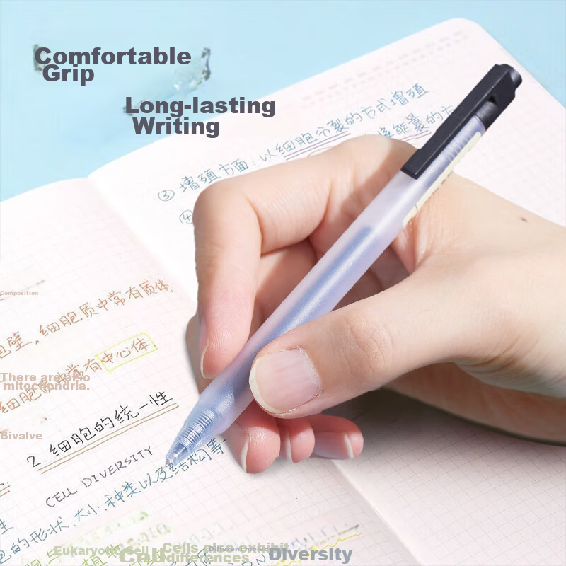 Ouliwen Silent Retractable Gel Pen, Stylish High-End Quick-Drying ST Tip, Extra-...