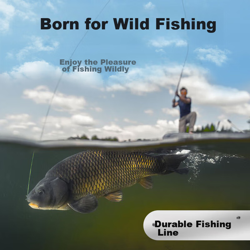 Qianshou Fishing Line, Wild Fishing Line, Ultra-Soft, High Tensile Strength, Mai...