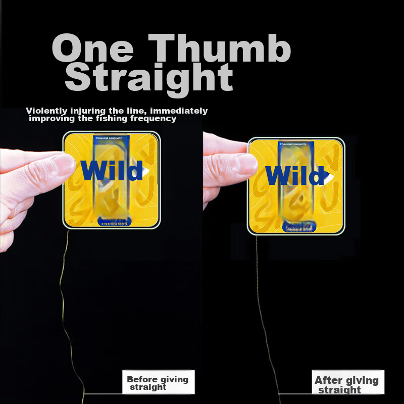 Qianshou Fishing Line, Wild Fishing Line, Ultra-Soft, High Tensile Strength, Mai...