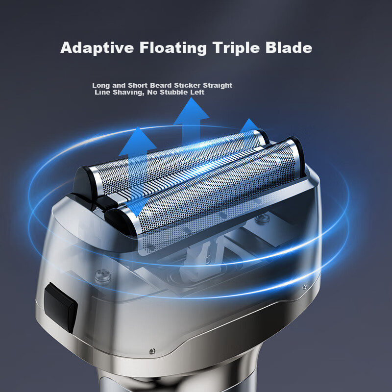 Qiman Electric Shaver Reciprocating Shaver German Imported Three-Blade Full Body...