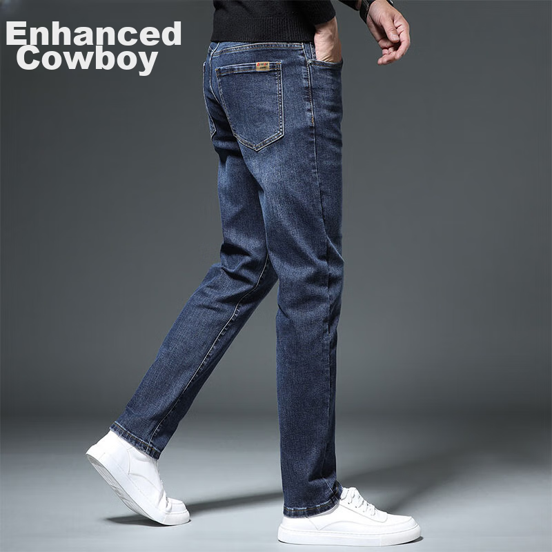 Zengzhi [Business Casual] High-End Men's Jeans, 2025 Spring New Loose Straight-L...