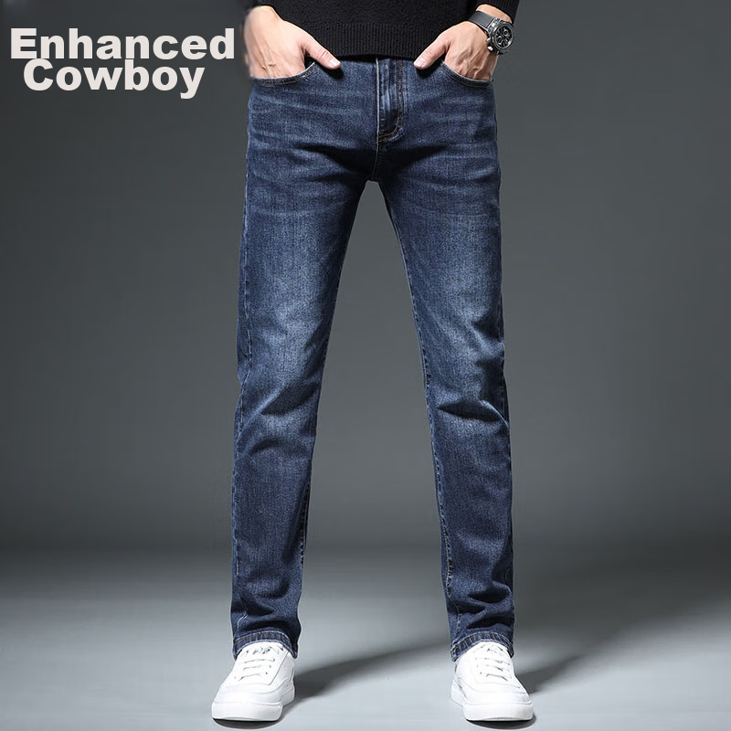 Zengzhi [Business Casual] High-End Men's Jeans, 2025 Spring New Loose Straight-L...