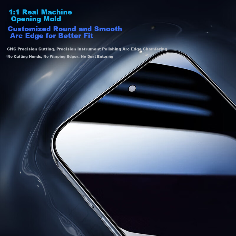 PISEN Privacy Tempered Glass Screen Protector for iPhone 16/15, Anti-Spy Anti-Sh...