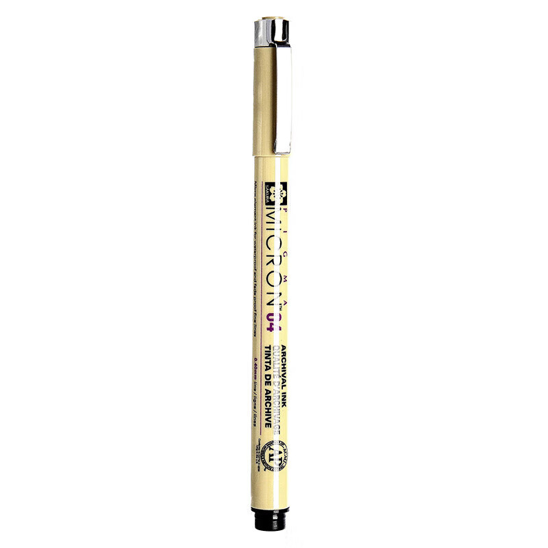 Sakura Pigma Micron Pen, 04 Black, 0.40mm, Imported from Japan, Waterproof Drawi...