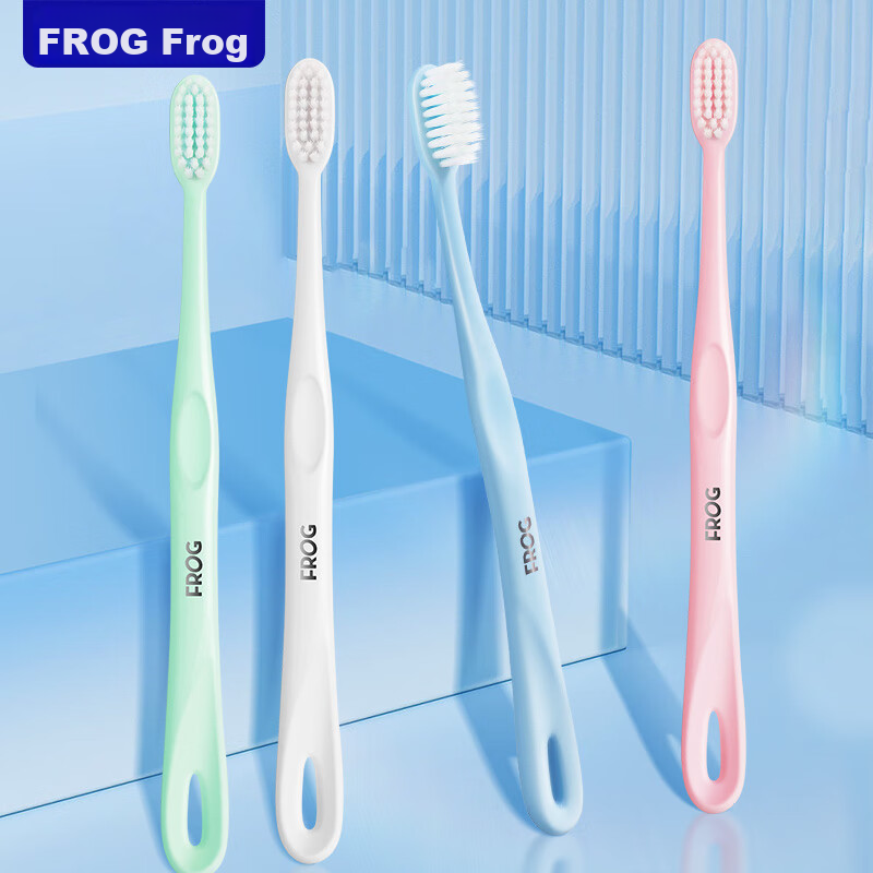 FROG Soft Bristle Adult Toothbrush, 339 Series, Gum Protection, Fine Bristles, S...